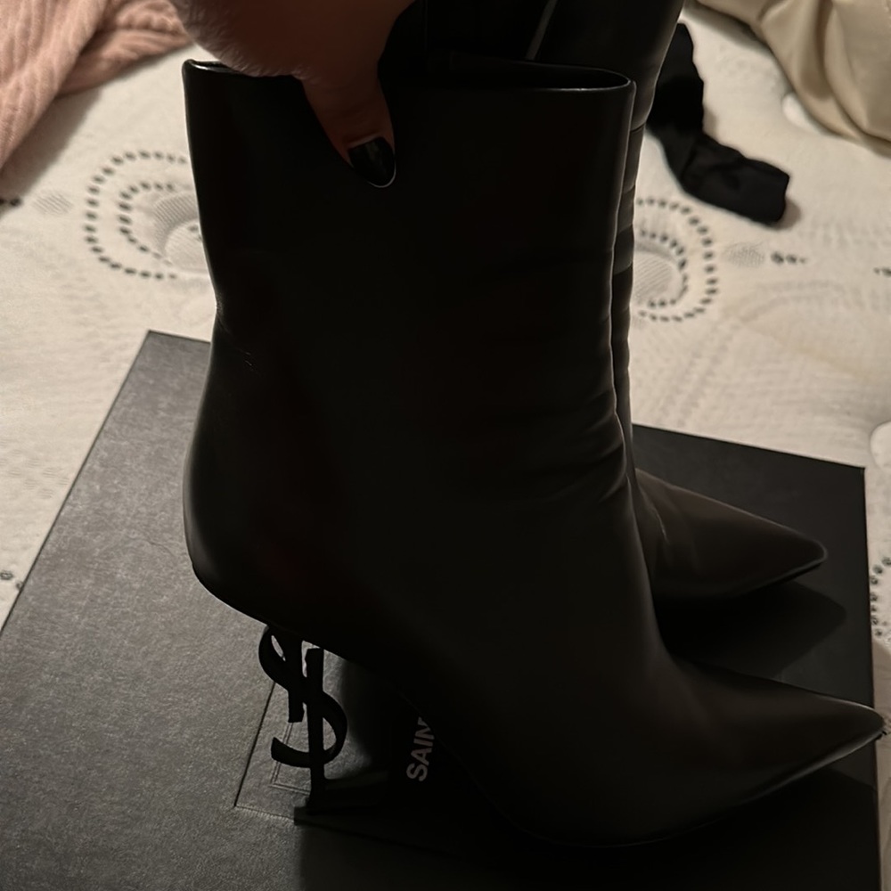 Opyum YSL Pointed Leather Bootie - Size 9